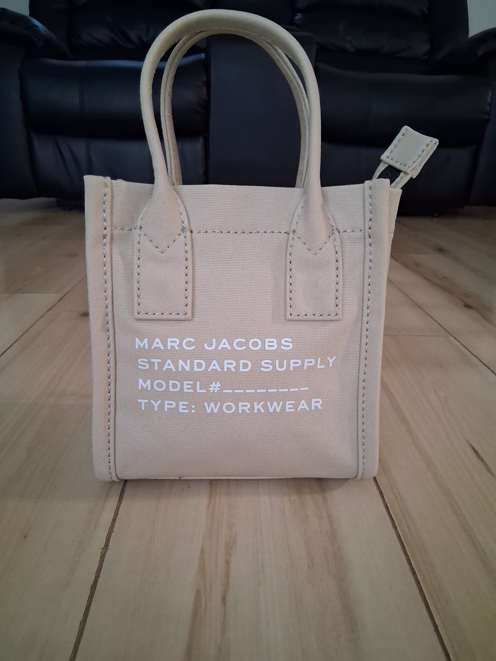 Marc Jacobs Beige Canvas Mini Workwear Tote NWT ~ Crossbody Or Handbag